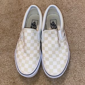 Checkered vans!